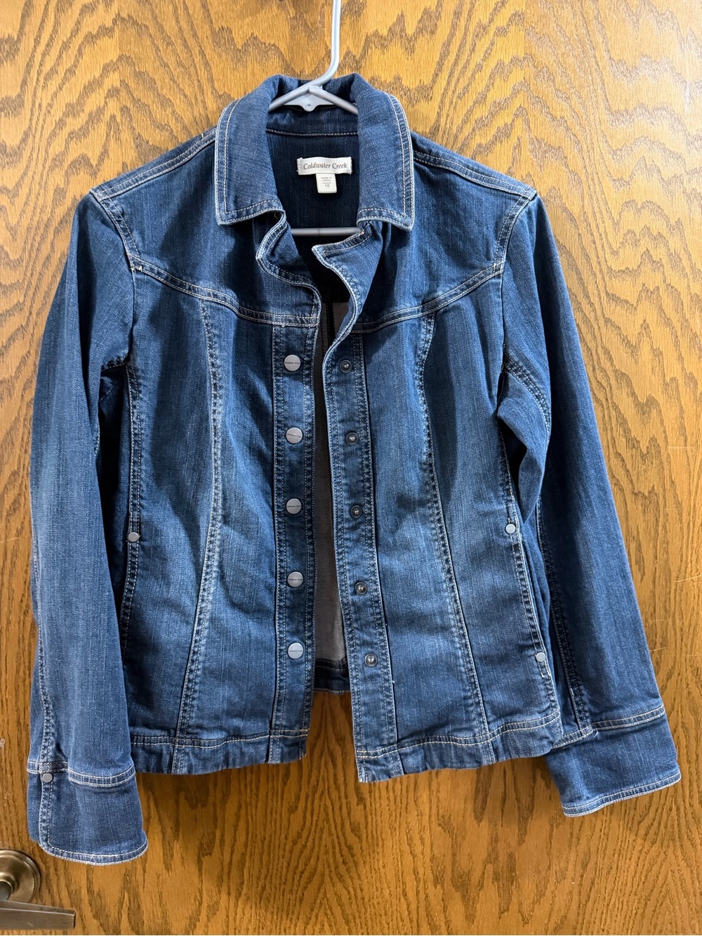 Coldwater Creek Women's Size 10 Dark Blue Denim Jacket